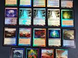 gros plan d'un jeu de cartes sur une table