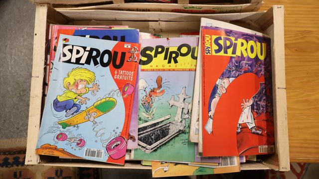 Caisse de Bande dessinée SPIROU, Années 90. 83 volumes