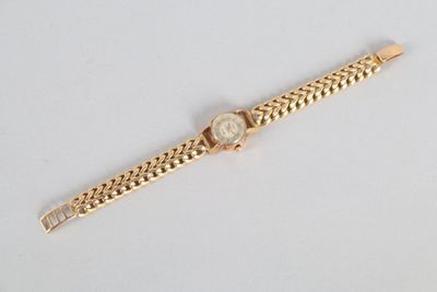 montre-bracelet de dame en or, le boiter rond en or diam. 2 … - Photo 1