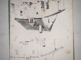 a drawing of a boat on a piece of paper