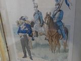 a picture of a picture of a man on a horse