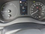 a close up of a car dashboard with a speedometer