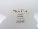 a white plate with a label on it that says villalroy & boch