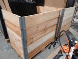 une caisse en bois contenant plusieurs radiateurs