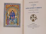 a picture of a book with a picture of a woman and two children