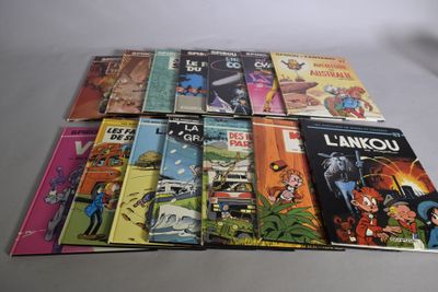 beaucoup de bandes dessinées sur la table