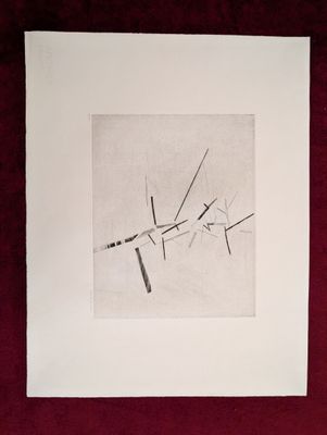 Jean-Marie GRANIER (1922-2007) - Gravure abstraite N&B signé…