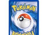 a close up of a card with a pokemon ball on it