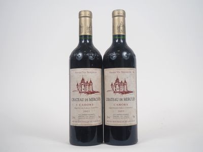 2 Bouteilles CHÂTeau DE MercuÈS Cahors - 2003 - BS