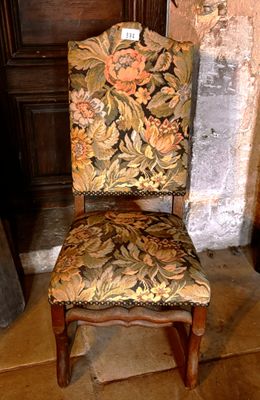 chaise tissu vert - Photo 1