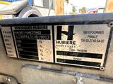 a sign on the back of a truck that says hubbere