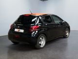 the back of a small black car parked in a garage