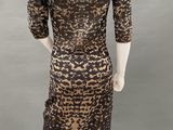 a mannequin dress with a leopard print on it