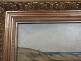 an image of a painting of a landscape in a gold frame