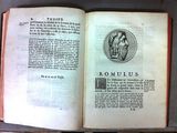 an open book with a picture of a man on it