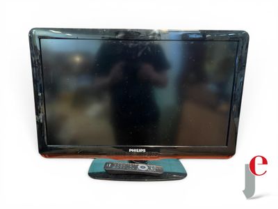 a picture of a flat screen tv sitting on top of a wooden table