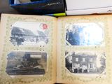 an open book that has pictures of people in it