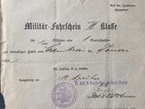 a close up of a document with a stamp on it