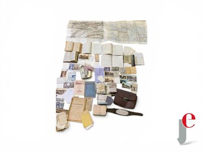 a lot of old papers and other things on the table