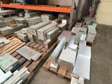 a large amount of boxes and pallets in a warehouse