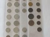 a lot of coins in a plastic bag on the table