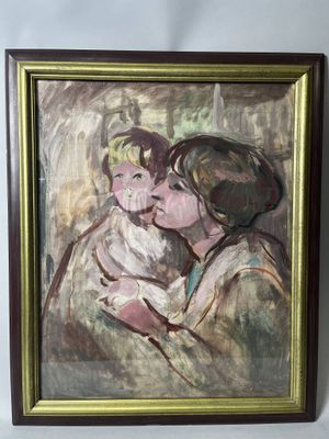 Margit SZILADY (1908-?), Mère et sa fille