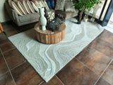un salon avec un canapé et une table basse