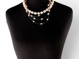 a close up of a mannequin torso with a necklace on it