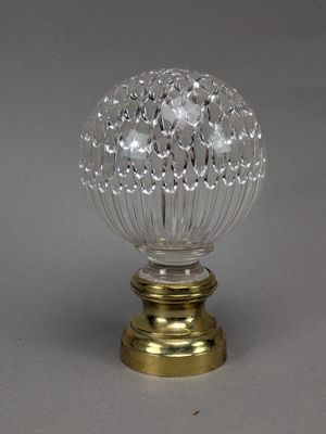 Boule d'escalier en verre - Photo 1