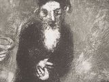 an image of a black and white drawing of a man with a beard
