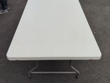 the table is empty and ready to be used for a party