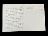 an old handwritten letter with handwriting on a piece of paper