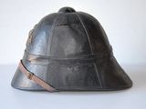 a helmet that is sitting on a table