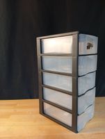 Tour de rangement en plastique noir 5 tiroirs Format A4 SUND… (photo 3)