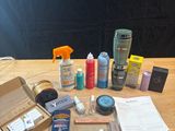 many items that are sitting on a wooden table