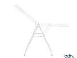 an image of a white ironing board on a white background