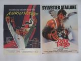 deux affiches de cinéma de « Sylvester le héros » et « Sylvester le héros »