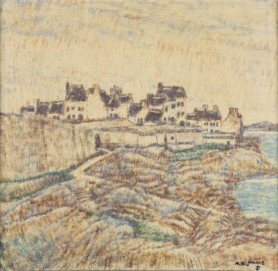 Alfons Blomme (1889-1979) "Saint Malo", huile sur toile.