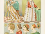 an illustration of a group of women in renaissance dress