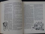 an open book with a drawing of a man on it