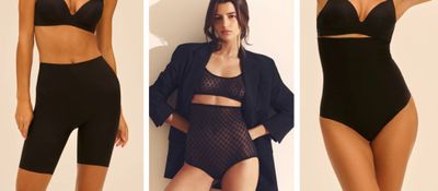 three photos of a woman in a black bikini top and a woman in a black bikini top and a woman in a black bikini top and a woman in a black