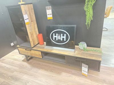 Composition meuble de télévision, étagères H&H modèle BAHIA … - Photo 1