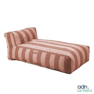 an image of a dog bed with a striped design on it