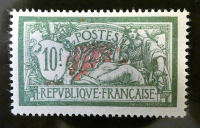 un timbre sur lequel figure l'image d'un homme à cheval