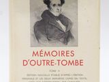 an old book with a picture of a man in a suit