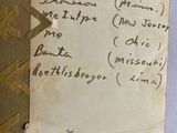 a piece of paper that has writing on it