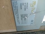 a box with a label on it sitting on the ground