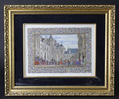 Jean GRADASSI (1907-1989): "Palais Jacques-Coeur" et "Châtea… - Photo 1