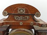 a clock that is sitting on top of a table