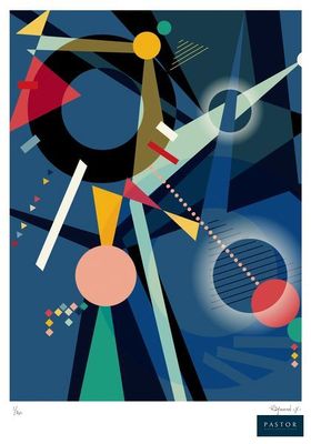 une image représentant une affiche ornée d'un motif géométrique